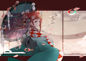 Elegant Yugiri Of Zombie Land Saga Wallpaper
