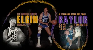 Elgin Baylor Jerry West Plays Wallpaper