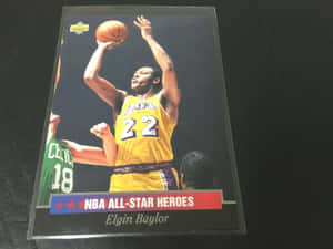 Elgin Baylor Three Point Shot Wallpaper