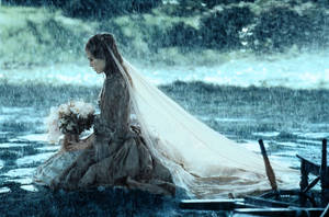 Elizabeth Swann In Wedding Dress Wallpaper