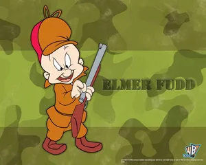 Elmer Fudd Camouflage Wallpaper