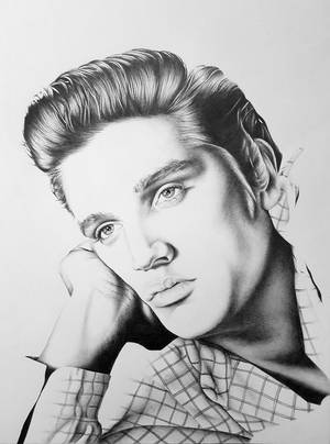 Elvis Presley Sketch Wallpaper