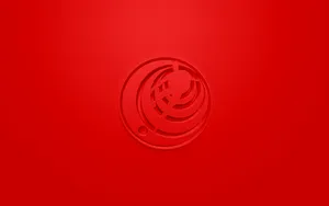 Embossed Red Costa Rica National Football Team Emblem Wallpaper