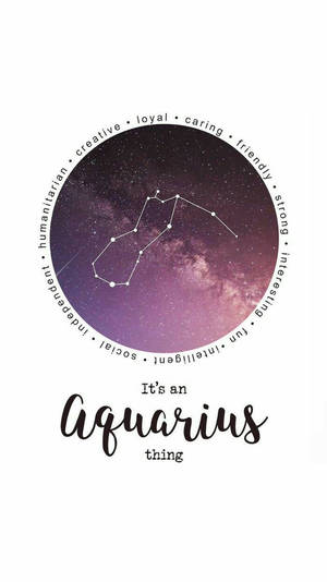 Embrace The Energy Of Aquarius Zodiac Wallpaper