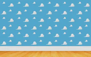 Embrace The Joy Of Childhood With Toy Story Cloud Wallpaper