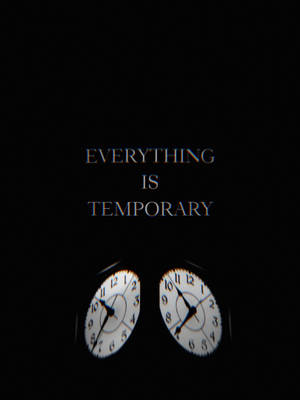 Embrace The Moment - Everything Is Temporary Wallpaper