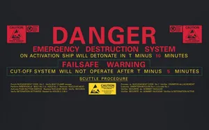 Emergency Destruction System Warning Wallpaper