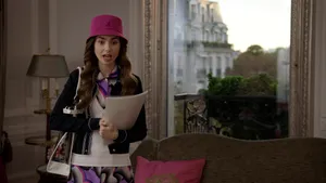 Emily In Paris Explains Herself Wallpaper