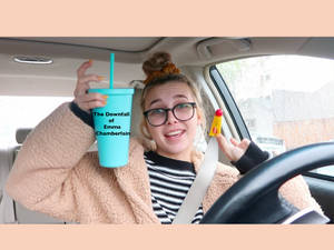 Emma Chamberlain Car Vlog Wallpaper