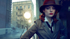 Emma Stone In Detective Role Wallpaper