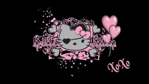 Emo Hello Kitty - Dark But Lovely Wallpaper