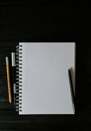 Empty Open Notebook Wallpaper