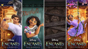 Encanto Luisa With Sisters Banner Wallpaper