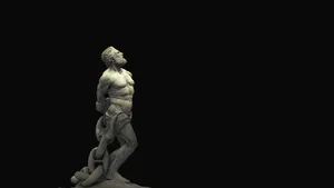 Enchained Prometheus Greek Statue Wallpaper