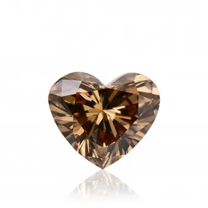 Enchanting Brown Heart Gem Wallpaper