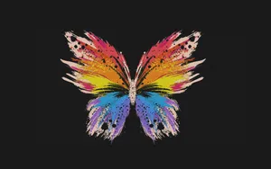 Enchanting Dark Butterfly On A Mystical Night Wallpaper