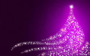 Enchanting Purple Christmas Wallpaper