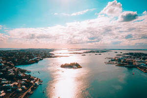 Enchanting View Of Bermuda's Vibrant Landscape Wallpaper