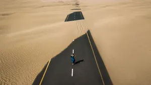 Endless Beauty Of Desert Exploration Wallpaper