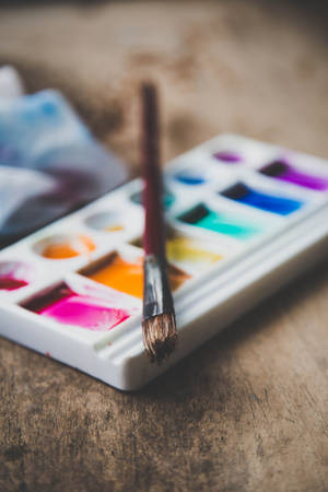 Energize Your Creativity With A Watercolor Palette Wallpaper