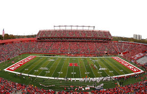 Energized Crowd At Rutgers Scarlet Knights Football Game Wallpaper