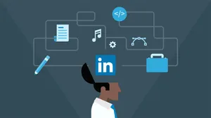 Engage With Insightful Linkedin Mind Feed Art Wallpaper