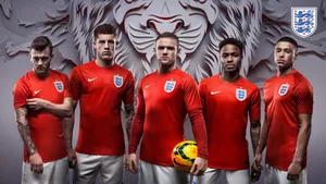 England Football Rooney Red Jersey Wallpaper