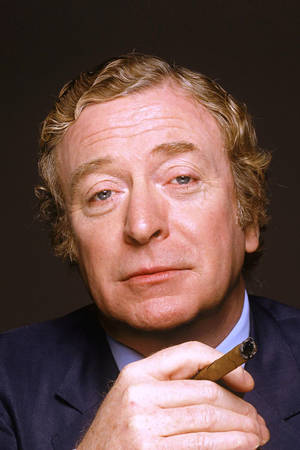 English Actor Michael Caine 1995 Portrait Wallpaper