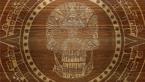 Engraved Masonic Art Wallpaper