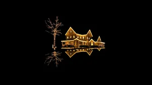 Enigmatic Dark Christmas Celebration Wallpaper