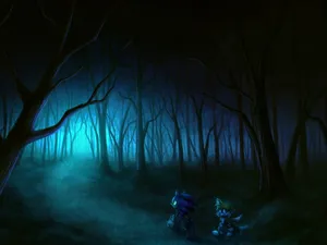 Enigmatic Dark Teal Abstract Wallpaper