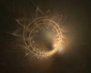 Enigmatic Glowing Circle In The Dark Wallpaper