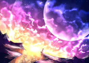 Enjoy A Beautiful Day In This Quaint Anime Countryside Wallpaper