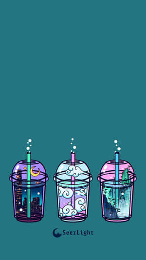 Enjoy A Comics-inspired Bubble Tea! Wallpaper