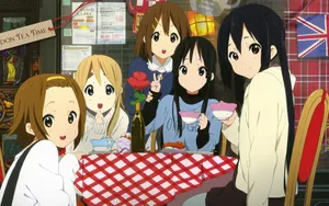 Enjoy A Delicious Treat At Cafe Anime Wallpaper