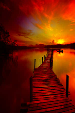 Enjoy A Phone View Of The Beautiful Travel Destination. Wallpaper