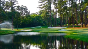 Enjoy A Round At The Beautiful And Historic Augusta National Golf Course Wallpaper