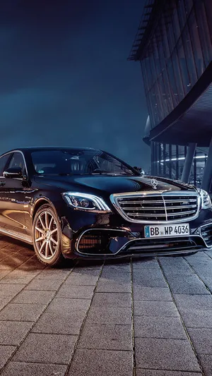 Enjoy A Sophisticated Experience With Mercedes Classic Iphone Wallpaper