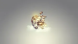 Enjoy A Sweet And Balanced Bite Of The Best Apple Wallpaper