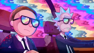 Enjoy Endless Entertainment From Rick And Morty With The Latest Laptop Wallpaper