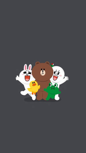 Enjoy More Fun With Line Friends Wallpaper