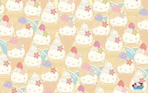 Enjoy Some Sweet Relief With Hello Kitty Ice Cream! Wallpaper