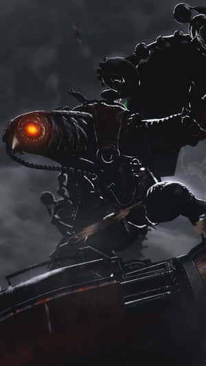 Enjoy Stunning Graphics Amidst A Stormy Cityscape With 4k Bioshock On Iphone. Wallpaper