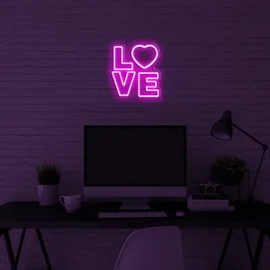 Enjoy The Beautiful Lighting Effects Of This Purple Neon Aesthetic Computer. Wallpaper