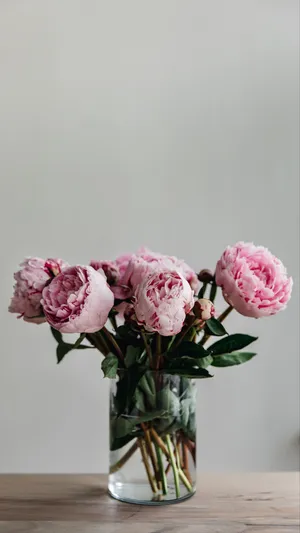 Enjoy The Beauty Of Nature On Your Phone With The Peony Iphone Wallpaper. Wallpaper