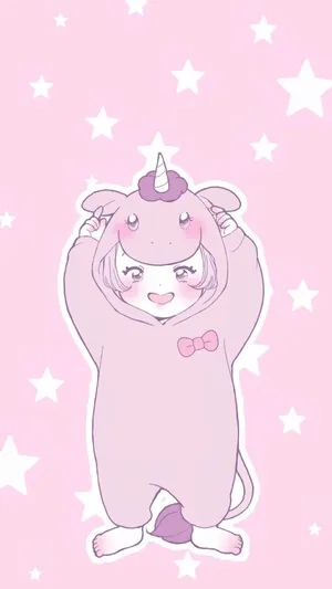 Enjoy The Bright And Cheerful Colours Of The Cute Kawaii Aesthetic. Wallpaper