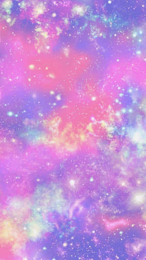 Enjoy The Colors Of The Universe With This Cute Pastel Galaxy Wallpaper Wallpaper