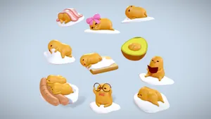 Enjoy The Power Of Gudetama While Working On Your Computer Wallpaper