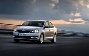 Enjoy The Road With Skoda Rapid Wallpaper