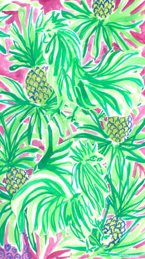 Enjoy The Summer In Style With This Chic Lilly Pulitzer Iphone. Wallpaper